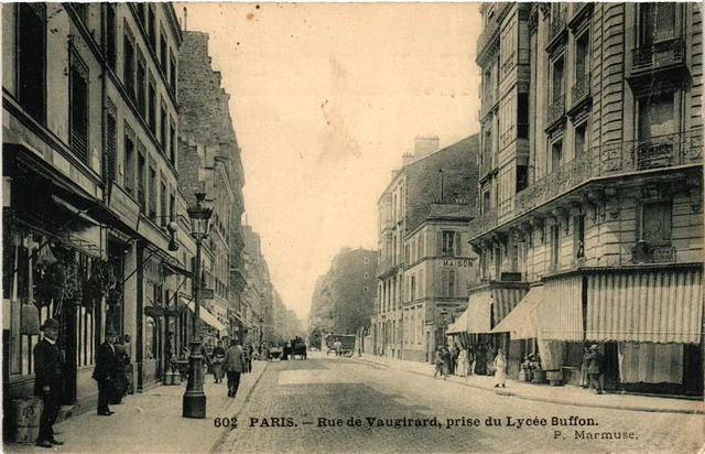 CPA PARIS (15e) Rue de Vaugirard. prise du Lycee Buffon. (536894)