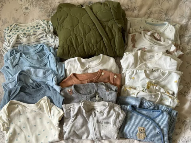 Baby Boy Clothes Bundle 0-1 Month/ Up To 1 Month, Next, F&F, Primark