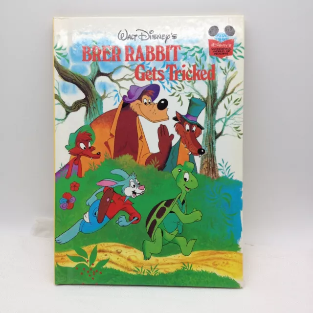 Vintage 1981 Walt Disney First Edition Brer Rabbit Gets Tricked Hard Cover Book