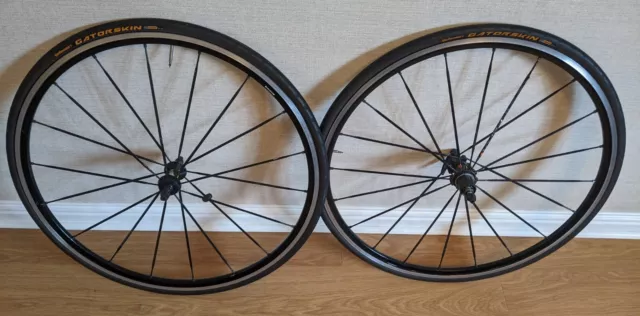 Mavic Ksyrium SLS 700c rim brake wheelset with Gatorskin tyres 10 speed freehub