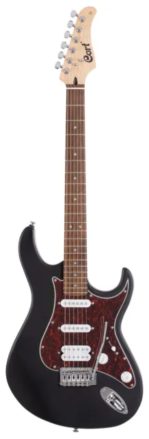 B-WARE Cort G110 Black Open Pore E-Gitarre Tremolo HSS Single Coil Schwarz 2