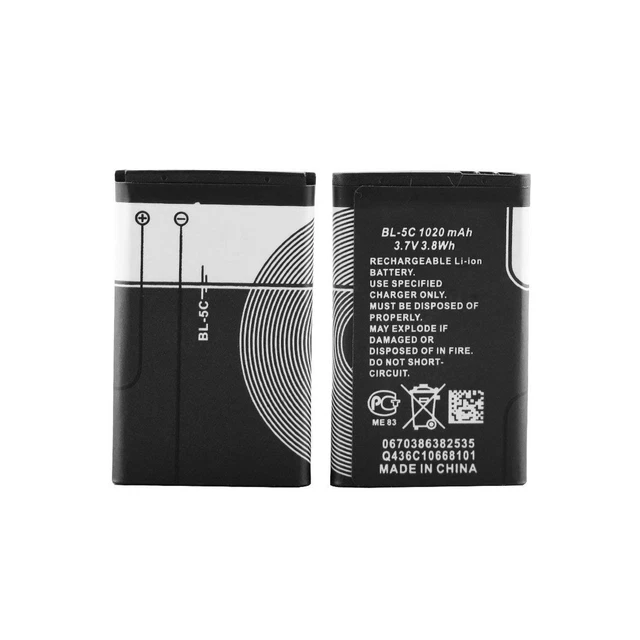 BL-5C 3.7V 1020mAh Rechargeable Battery Suitable for Household Radio with Cur...