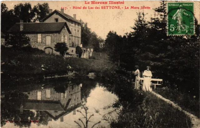 CPA Le MORVAN Illustré - Hotel du Lac des SETTONS - La Marc Jolette (456767)