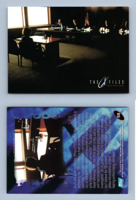 OPR #58 The X-Files Fight The Future 1998 Topps Trading Card