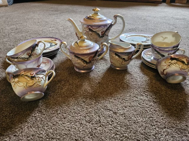 Japenese Geisha Girl Complete Tea Set