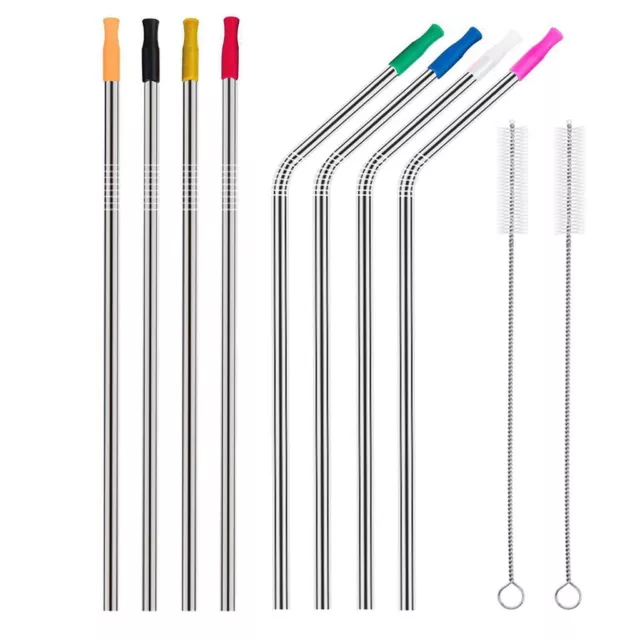 Drinking Straws Metal Reusable Stainless Steel 30 Oz Yeti Tumbler Clean Brush US