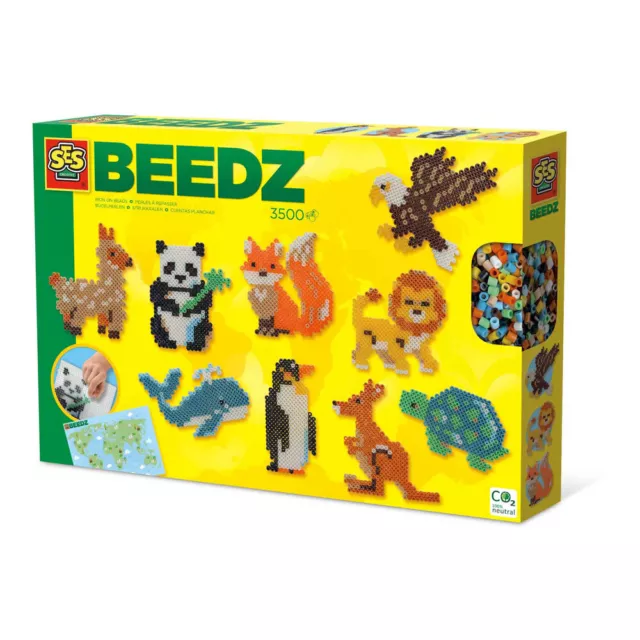 SES CREATIVE Beedz World Animals Iron-on Beads  (06207)