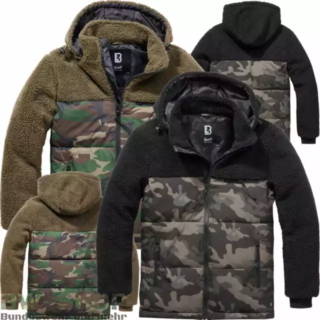 Brandit Teddyfleece Jackson Jacke + Kapuze Winterjacke Jagd Outdoor Fleecejacke