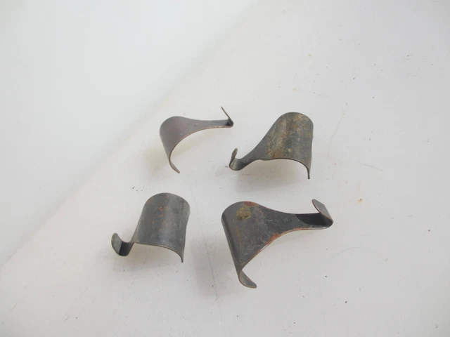 Vintage Iron Picture Rail Hook Moulding Hanging Hooks Frame Old Mirror Copper x4