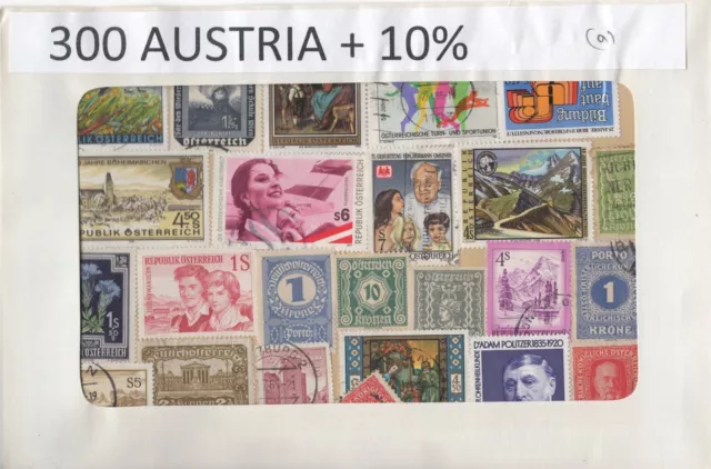 A Nice Selection Of 300 Mixed Condition Stamps From Austria.    #02 AUS300a