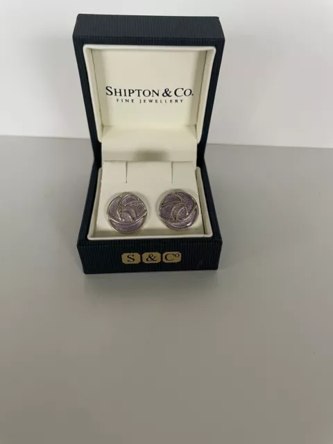 Shipton & Co Sterling Silver 925 Mackintosh Stye Earings Boxed Never Worn £19.99