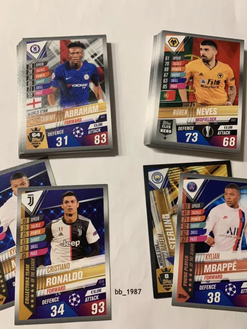 Topps - Match Attax 101 2019/2020 (19/20) - Set of 45 different Cards/Sticker