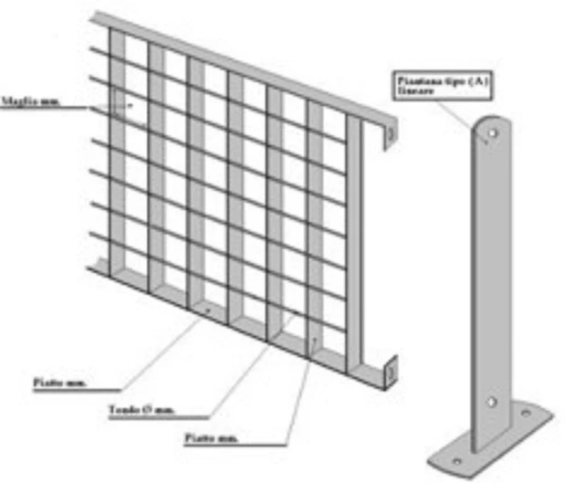 Pannello Recinzione In Ferro Zincato - Maglia 69x132 Mm, Misura 1992x1195 Mm - Foto 10