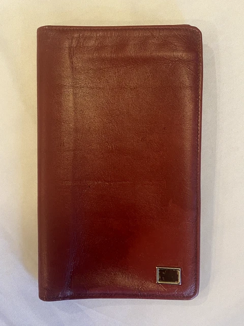Vintage DAY-TIMER Senior Pocket Planner - Western Coach Made in Canada -Burgundy
