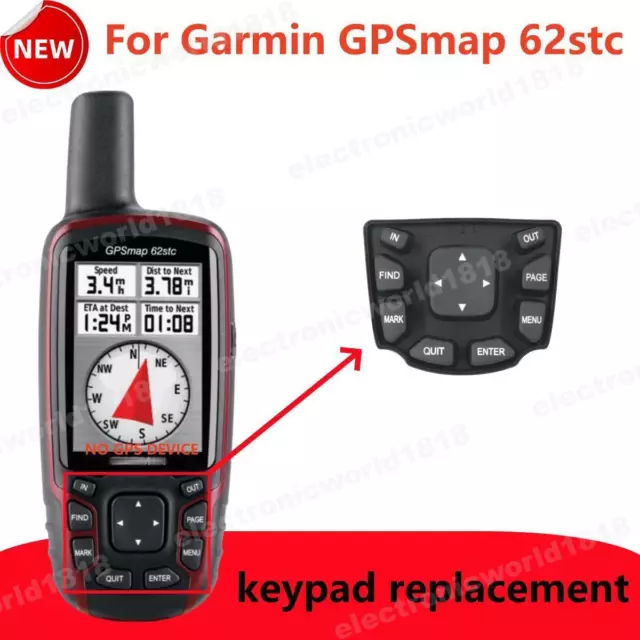 Keypad For Garmin GPSMAP 62stc Handheld GPS Keyboard Silicone Button Repair Part