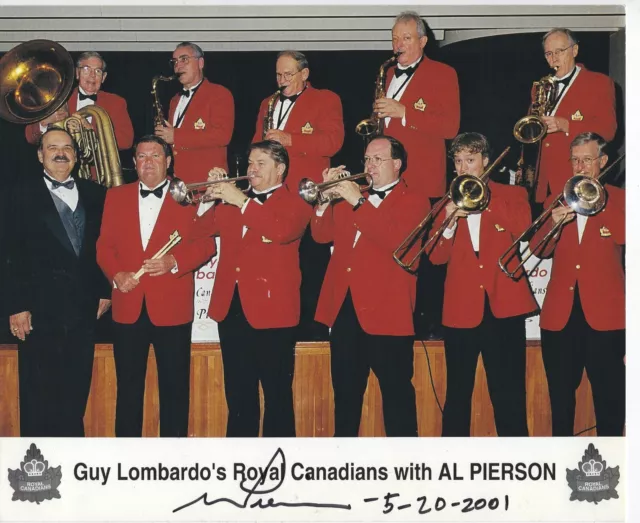 Al Pierson Autographed Signed 8x10 Photo - Big Band Conductor HOF - w/COA