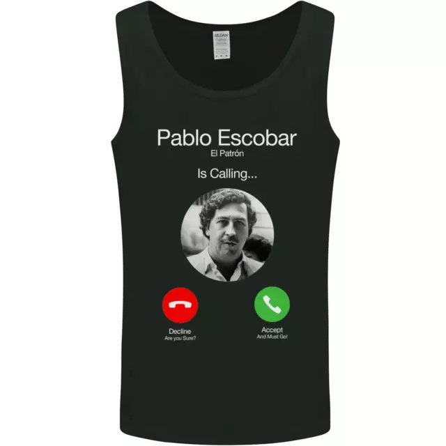 Pablo Escobar El Patron Is Calling Mens Vest Tank Top