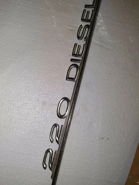 Mercedes Benz “220 diesel” Trunk Badge Emblem - Original