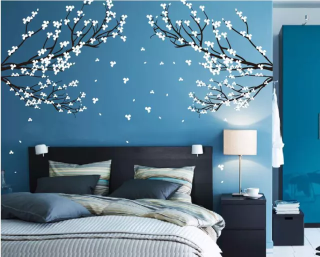 X-Large Spring Flower Tree Cherry Branch Wall Stickers Vinyl Decals UK RUI25