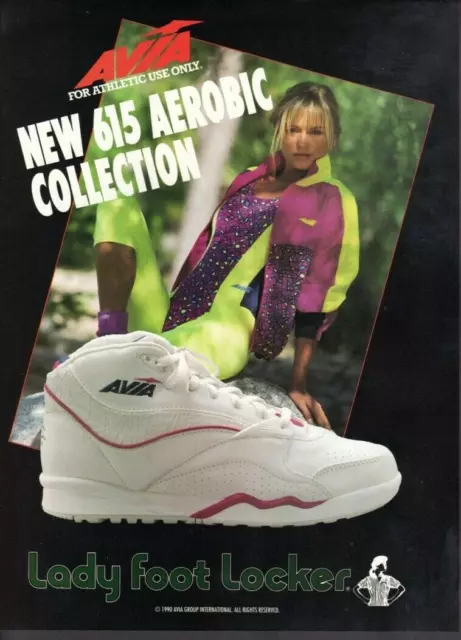 VINTAGE ADVERTISING PRINT Fashion Shoe AVIA sneaker 615 Aerobic ...