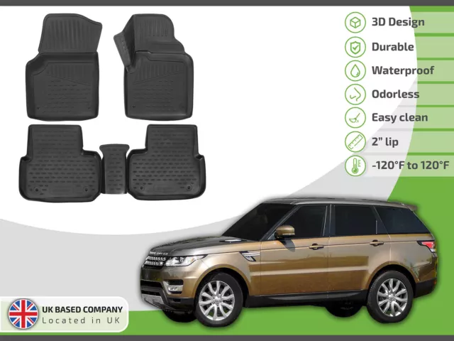 Allweather Rubber Set Tailored Car Mats for LAND ROVER DISCOVERY SPORT 2015-up