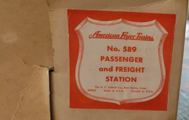 589 Gilbert American Flyer Mystic Station in Original Box