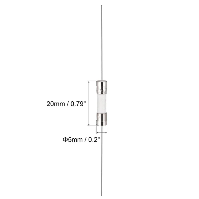 Fusibles Coup Rapide Fil Conducteur Fusibles Céramique 5mm x 20mm 250V F8A 10Pcs 2