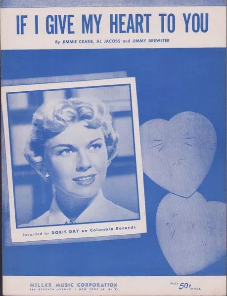 Day, Doris - If I Give My Heart To You - Vintage SHEET MUSIC