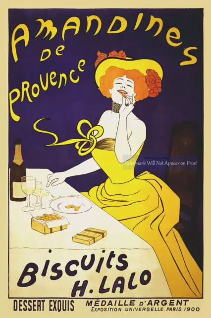 French Biscuit Advertising Poster Wall Art Poster Art Nouveau Kitchen Wall