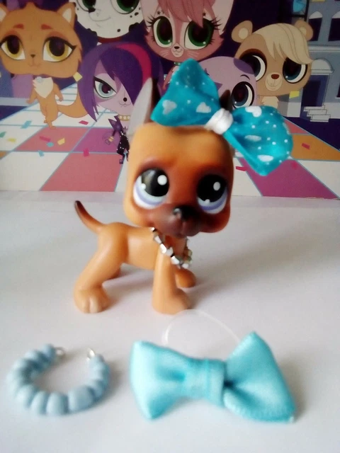 Lps littlest pet shop great dane dog with accessories 