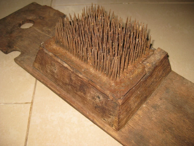 Uralter Flachskamm, Hechel, antik, Deko, Landhaus