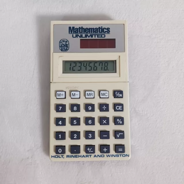 Mathematics Unlimited Calculator Made In Hong Kong-Vintage Looking