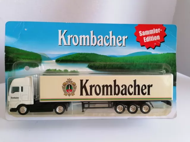 Krombacher Werbetruck, MB Actros SZ, Logo und Schriftzug, OVP. 