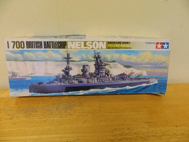 VINTAGE TAMIYA 1/700 Scale Nelson British Battleship Model Kit £9.99 ...
