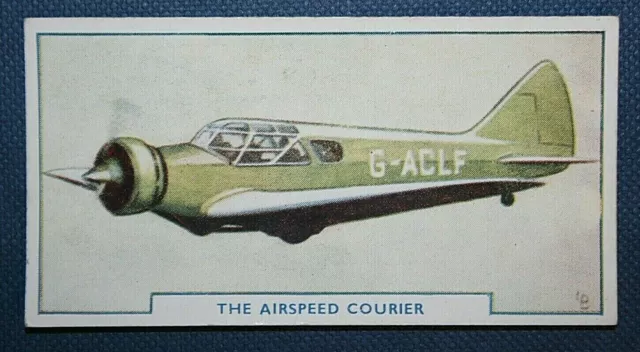 AIRSPEED COURIER    Vintage 1930's Illustrated Card