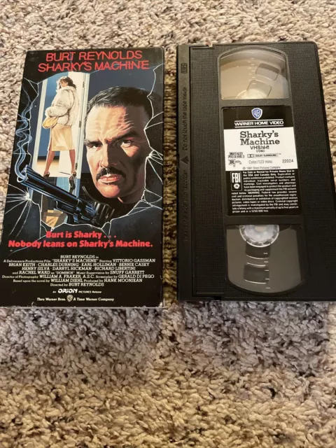 Sharkys Machine (VHS, 1991) Burt Reynolds, Vittorio Gassman, 1981 Crime Action