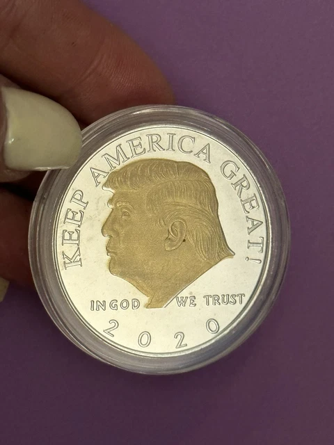 US President Donald Trump 2020 KEEP AMERICA GREAT New Silver&Gold Challenge Coin