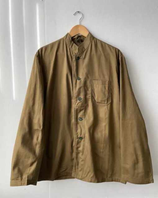 Vintage 1960s Brown Chore Jackets Cotton - Workwear