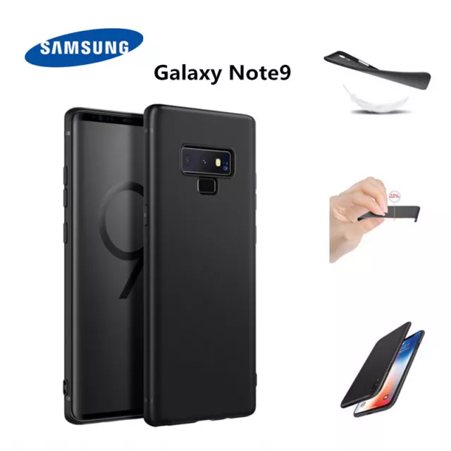 Cover Morbida Custodia Silicone Tpu Nera Opaca pre Samsung Galaxy Note9