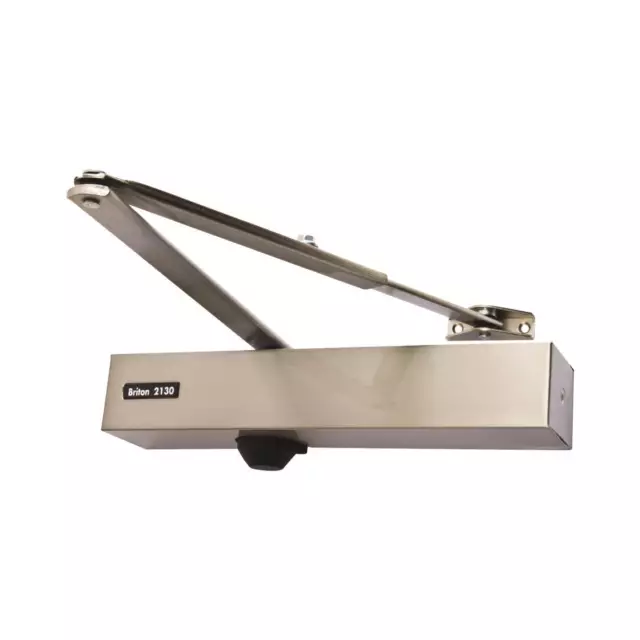 Briton 2130BC Fire Door Closer / Closer Arm Satin Stainless