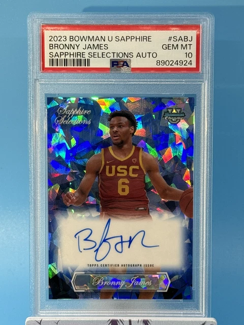 Bronny James 2024-25 Topps Now Draft #D9 RC  BGS 10 | Pristine Black Label Pristineauction.com