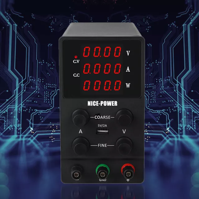 Alimentatore da laboratorio regolabile 30 V/0-10 A DC alimentatore trasformatore stabilizzato alimentatore commutabile