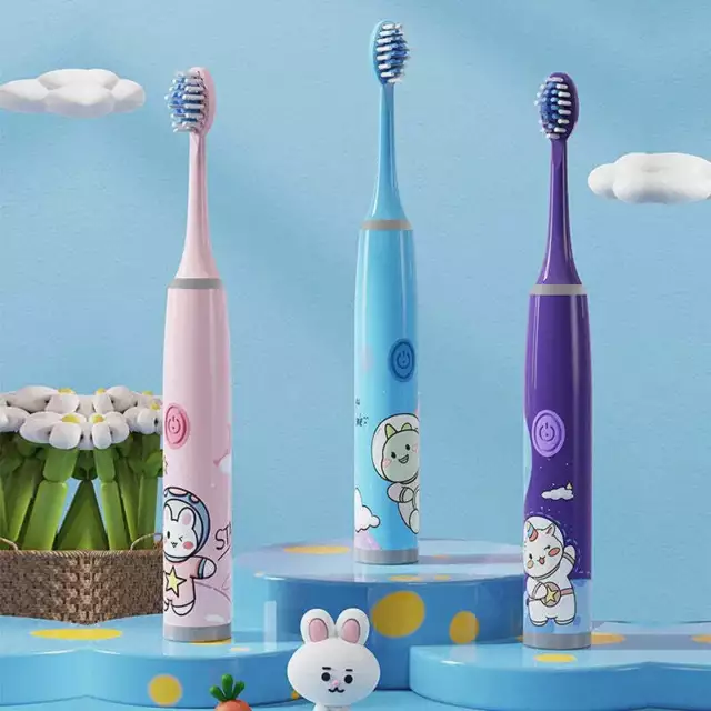 Cepillo de dientes eléctrico para niños de dibujos animados de color serie espacial