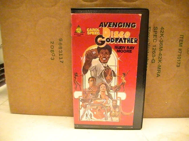 Avenging Disco Godfather 1986 VHS Rudy Ray Moore Carol Speed Jimmy Lynch Tucker Avenging Disco Godfather 1986 VHS Rudy Ray Moore Carol Speed Jimmy Lynch Tucker
