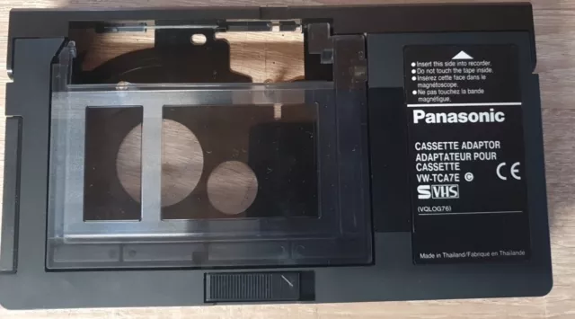 Panasonic ADAPTATEUR CASSETTE CAMÉSCOPE VHS-C-VHSC MAGNETOSCOPE VHS K7 VIDÉO