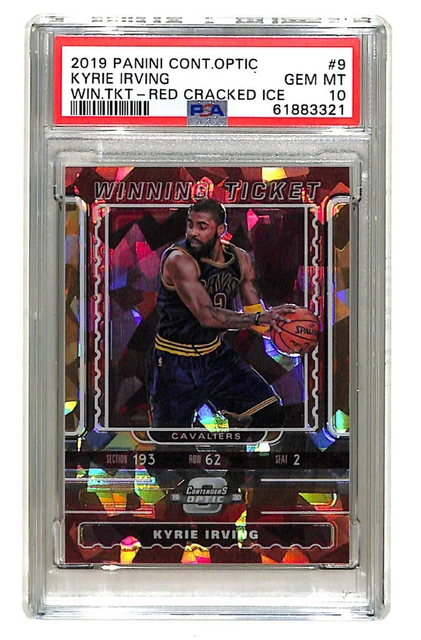 2019-20 Panini Contenders Optic Kyrie Irving Winning Ticket Red Ice Card Psa 10