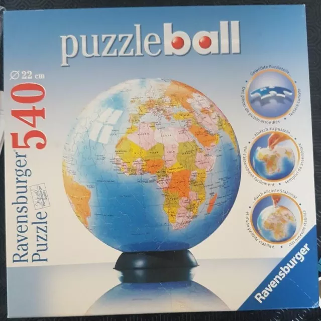 Ravensburger - Puzzle 3D Ball éducatif - Globe terrestre - A partir