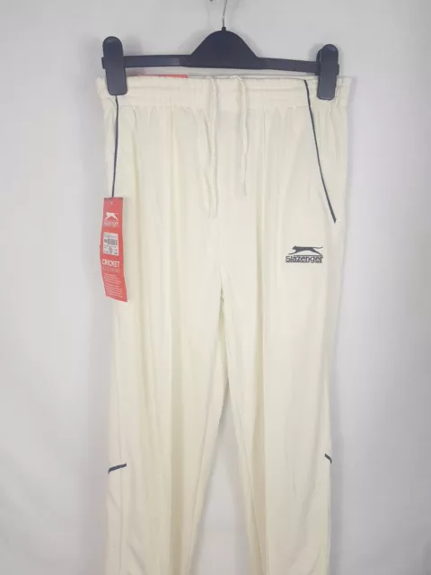 Slazenger Cricket Trousers Ivory Junior Pants Bottoms Kids Boys 5 - 13 yrs R162