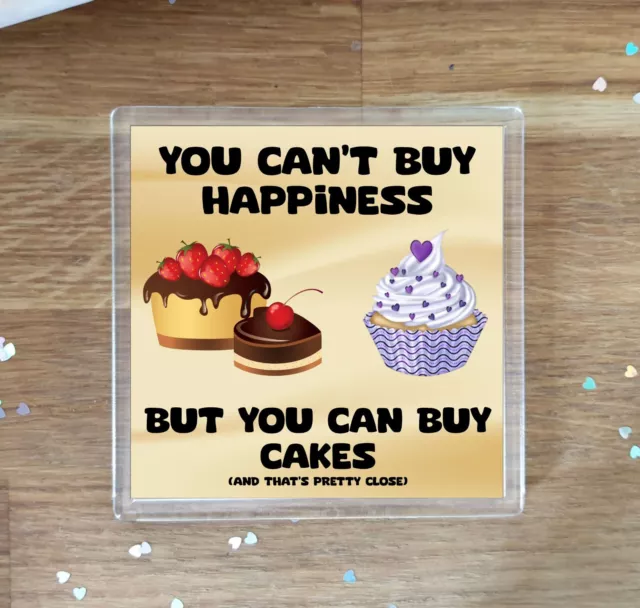Kuchenuntersetzer Geschenk - Sie können Glück nicht kaufen, aber Sie können kaufen * - Schöner Spaß süß
