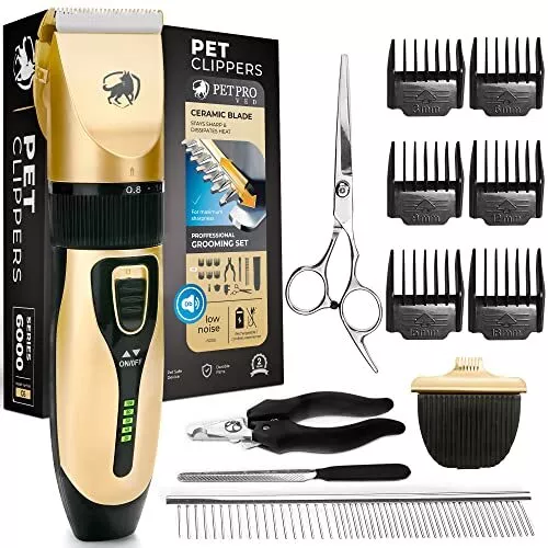 PetProved Tosatrice per Cani Professionale Tosatrice Rasoio per Cani Gatti To...